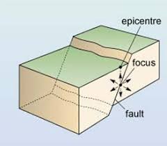 The point on the earth's surface directly above the focus is the epicenter. Earthquakes View As Single Page