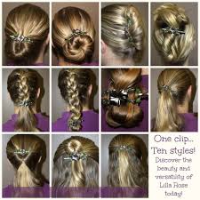Ten Different Hairstyles With The Same Clip Discover The Versatility And Beauty Of The One Of A Kind Lilla Rose Flexi Cl Rose Hair Clip Hairstyles Hair Styles
