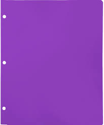 Blank Continuous Pocket Folders w/ 3 Hole Punch-Purple | Folders.com