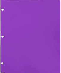 Blank Continuous Pocket Folders w/ 3 Hole Punch-Purple | Folders.com