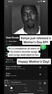 The notorious rapper postponed the release of his 10th studio album donda — named after his late mother — for the second time on friday, over a year after he first tweeted it would be out in late july 2020. Go Stream Dear Donda Happy Mother S Day Kanye Kanyewest Yeezy Yeezus Donda Mothersday Raptok Hiphop