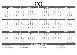 Free Printable Calendar 2022 With Holidays 6 Templates Yearly Calendar Template Printable Yearly Calendar Calendar Printables