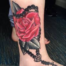 More images for rosary tattoos on foot » Rosary Tattoos Designs And Meaning Of Rosary Beads