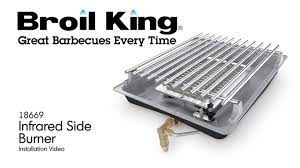 How To Install An Infrared Side Burner Broil King Youtube