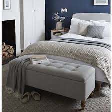 Croft Collection Skye Ottoman Blanket Box Loch Blue Blue Bedroom Small Bedroom Spare Bedroom