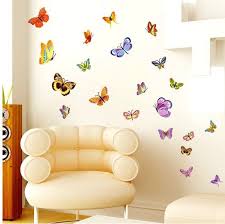 Wall sticker bedroom butterfly wall decor. Removable Vinyl Butterfly Wall Decal Wall Art By Customwalldecal 19 98 Butterfly Wall Decals Decal Wall Art Nursery Wall Decals