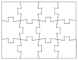 Blank Puzzles To Print Has Other Sizes Too This One Is 12 Pieces Puzzle Piece Template Printable Puzzles Puzzle