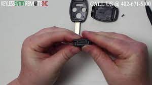 How To Replace A Honda Accord Key Fob Battery 2008 2014 Fccid Kr55wk49308 Youtube