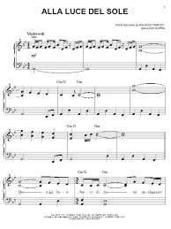 Che assurdita questa citta senza persone! Josh Groban Alla Luce Del Sole Sheet Music Pdf Notes Chords Pop Score Easy Piano Download Printable Sku 59235