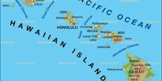 Hana is located at the. Map Of Hawaiian Islands State Section In United States Welt Atlas De