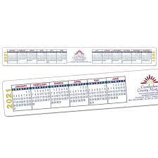 Custom printed vinyl 2021 calendar strips. Monitor Calendar Strip Customized Promotional Calendars Wholesale