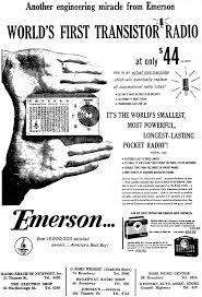 Black And White Newspaper Ads Vintage Newspaper Advertising For The Emerson Model 838 Transistor Radio In The Newport Rhode Island Daily News June 16 1955 Transistor Radio Radio Pocket Radio