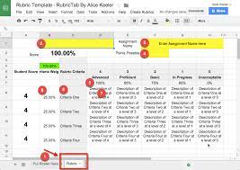 This is an accessible template. Google Sheets Rubric Template Teacher Tech