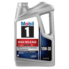 The differences between 10w30 vs. Mobil 1 High Mileage Full Synthetic Motor Oil 10w 30 5 Quart 1158746 Pep Boys