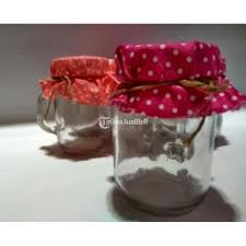 Harvest drinking jar tutup stainless/harvest jar/mug jar glass/gelasrp12.500: Mini Drinking Jar Gelas Mug Kaca Cocok Untuk Souvenir New Harga Murah Di Jakarta Tribunjualbeli Com