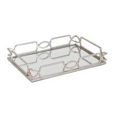The 3 tier acrylic perfume tray is the perfect way to display and organize all your stunning perfumes. Victoria Silver Vanity Tray