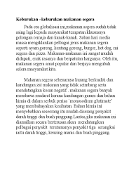 Makanan beku tentunya memberikan sensasi berbeda ketika dikonsumsi. Keburukan Makanan Segera In English