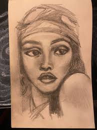 I had to draw this all in pen without erasing- help me IM TOO SCARED TO DO  THE FACE SO YEAH I SKIPPED IT