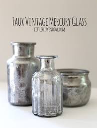 I got the apothecary glass jars and i love them. Diy Faux Vintage Mercury Glass Little Red Window