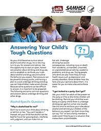 These materials are produced by the national institute on drug abuse,. Answering Your Child S Tough Questions Samhsa