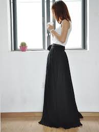 Hey I Found This Really Awesome Etsy Listing At Https Www Etsy Com Listing 189790351 Black Ma Black Maxi Skirt Outfit Black Chiffon Skirt Chiffon Maxi Skirt