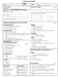 Guided Reading Lesson Plan Templates Guided Reading Lesson Plan Template Guided Reading Lesson Plans Reading Lesson Plans