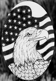 Black And White American Flag Eagle Decal Vertical Flag Etched Eagle Static Cling Glass Window Decals Wall Mural Decals Inspirational Decals