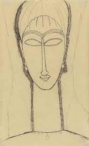 Tete De Cariatide By Amedeo Modigliani In 2021 Amedeo Modigliani Modigliani Sketches