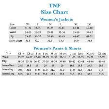 get north face ladies jacket size chart 2c854 44930