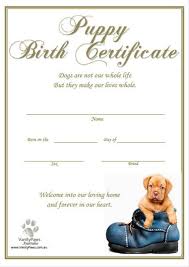 Puppy Birth Certificate Blue Shoe Instant Download Dog Birth Birth Certificate Template Birth Certificate
