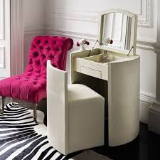 20 Compact Tables And Chairs That Maximize Limited Space Noted List Dressing Table Design Dressing Table With Chair Dressing Table With Stool