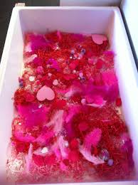 February Sensory Table Preschool Valentines Sensory Table Preschool Activities