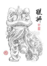 Dep 35692529 Sketch Of Chinese Lion Dance Jpg 318 450 Chinese Lion Dance Lion Dance Dragon Dance