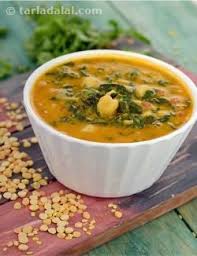 Mixed Dal Palak Recipe Easy Dal Palak Healthy Mixed Dal With Spinach Recipe Jain Recipes Chana Recipe Kabuli Chana