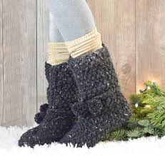 These slippers knit up in a matter of a few hours. Mountain Chalet Boot Slipper Knitting Pattern Knit Flat Mama In A Stitch