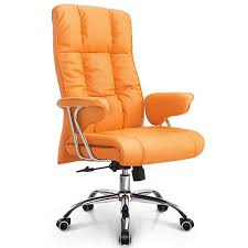 Neo Chair Executive Office Chair High Back Pu Leather Desk Computer Task Home Chair Spring Seat Hea Office Chair Orange Office Chairs Executive Office Chairs