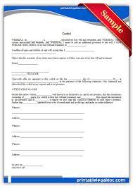 With the thousands of websites that claim to be free printable downloads, it can obtain confusing trying to identify which ones are legitimate and also which ones are not. Free Printable Codicil Form Business Card Template Word Will And Testament Last Will And Testament