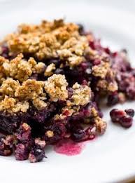 Croustillant Aux Bleuets Et Aux Pommes Version Encore Plus Sante Ricardo Recipe Ricardo Recipe Blueberry Crisp Blueberry Recipes