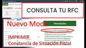 Cómo imprimirlo y dónde se descarga. Consultar El Rfc Con Curp No Tienes Contrasena Sigue Estos Pasos Https Satid Sat Gob Mx Youtube