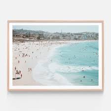 Framed beach chic ii print. Bondi Beach Framed Print Or Canvas Wall Art 41 Orchard Beach Wall Art Coastal Wall Art Photography Wall Art