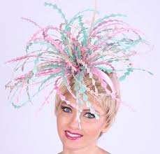 Pastel Feather Fascinator