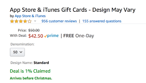 Amazon Itunes Gift Card Lighting Deal Points Miles Martinis
