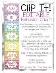 clip it editable behavior chart behaviour chart reward