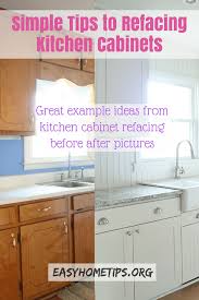 Simple Tips To Refacing Kitchen Cabinets Great Example Ideas From Refacing Before And Refacing Kitchen Cabinets Kitchen Cabinets Replacing Kitchen Countertops