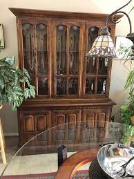 Vintage ethan allen royal charter english oak nesting tables excellent condition. Value Of A Vintage Ethan Allen Hutch Buffet Cabinet Thriftyfun