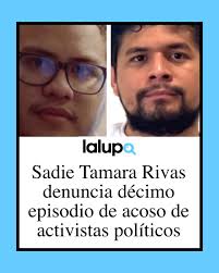 Sadie Tamara Rivas, hija del preso político Aníbal Rivas Reed, denunció  públicamente que su madre ha recibido por “décima vez en este año” acoso de  parte de Enrique Martínez, vocero de la