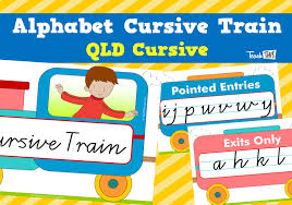 Alphabet Cursive Train Qld Cursive Teacher Resources