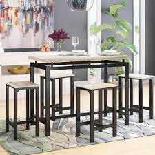 40 length, 40 width, and 36 height. Gathering Height Table Sets Wayfair