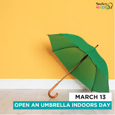 Open An Umbrella Indoors Day Was Invented In 2003 By A Man Called Thomas Knibb He Hoped To Defy Silly Superstitions By Encouraging Peop Umbrella Fun Facts Day