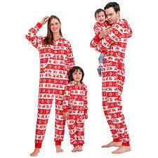 Deals of the Day,Tarmeek Family Matching Christmas Jumpsuit Pajamas for Mom  Dad Kid Baby,Long Sleeve Xmas Tree Elk Printed Hooded One-Piece Suit  Sleepwear Nightwear for Christmas Pajamas Party - Walmart.com